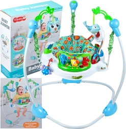 Animal-Themed Baby Jumper – Blue