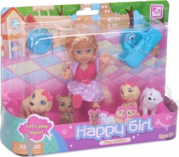 Bambola con cagnolini