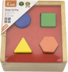 Drvena slagalica s oblicima za djecu