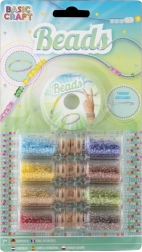 Set of Decorative Beads in Jars