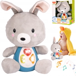 Coniglietto di peluche con suoni e luci