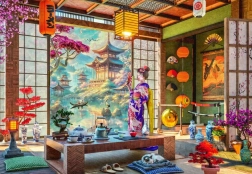 Bluebird puzzle Japanese tea room 1000 pieces