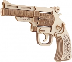Woodcraft houten 3D-puzzel revolver