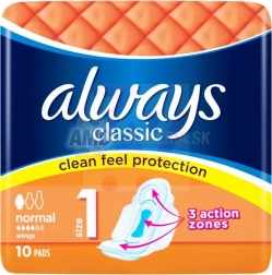 Always Classic Normal sanitary pads 10 pcs