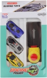 Set di auto sportive con lanciatore