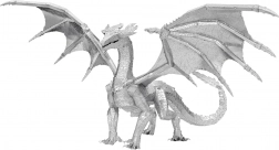 METAL EARTH puzzle 3D Serie Premium: Drago d’Acciaio