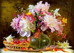 puzzle bellezza delle peonie 1000 pezzi