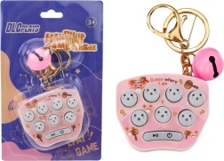 Electronic Pocket Game Keychain Pop It Pink