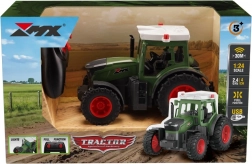 RC agricultural tractor 2.4 GHz 1:24 with LED effects