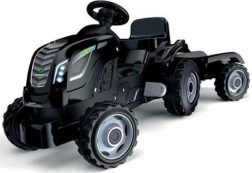 Pedal Tractor with Trailer - Black