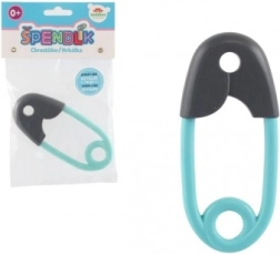 Baba csörgő tű szürke-türkiz