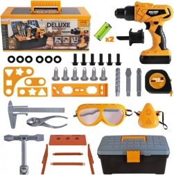 Woopie tool set for little DIYers with cordless drill in a case, 39 pcs