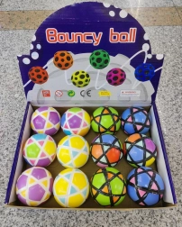 Colorful rubber ball 6.3 cm