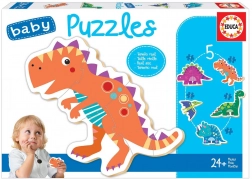 Educa baby puzzle dinozavri 5v1