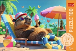Puzzle TREFL Relax u stilu kapibare 100 dijelova 5+
