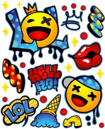 Naplamki Strygepåmærkater LOL