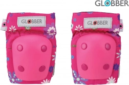 Globber kinderset beschermers bloemen roze