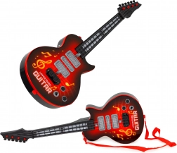 Elektrická kytara pro děti s režimem učení, infračerveným senzorem a melodiemi - červená