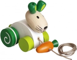 Ťahacia hračka zajačik s mrkvou