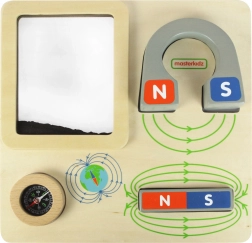 Masterkidz lavagna didattica magnetica con bussola Montessori