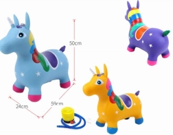 Rubber Bouncing Unicorn with Pump