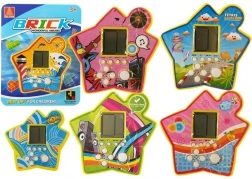 Žepna elektronska igra tetris v obliki zvezde – rumena