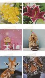 Pittura con diamanti – biglietti 13 × 13 cm (set da 2 pezzi)