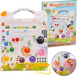 Mágneses oktatótábla labirintussal – színek és számolás tanulása