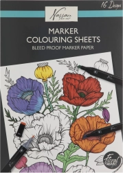 Livre de coloriage à motifs floraux 25x35 cm