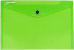 Dokumentmappe med trykknap grøn A5