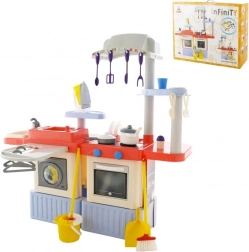 Kinderkeuken Infinity Premium met wasmachine en strijkplank