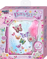 Secret diary with a lock and decorative pencil