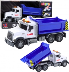 Tovornjak s prekucnikom s premično kesono, lučmi in zvoki – moder