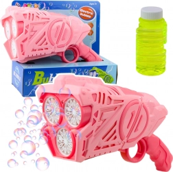 Pink Bubble Gun with LED Lights