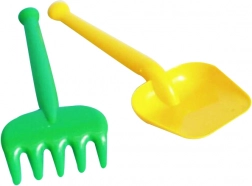 Plastisk havesæt til børn – lille skovl og rive