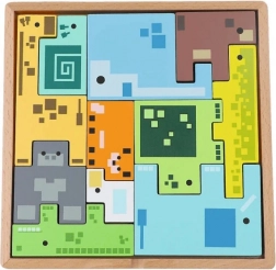 TREFL wooden puzzle – Pixel Gang brainteaser