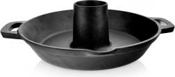 Cast iron pan with chicken stand LITINA 28 cm