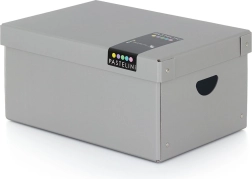 Velika laminirana kutija PASTELINI siva