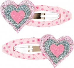 Ukosnice za kosu sa srcima - 2 kom