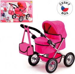 Adélka Pink Doll Stroller