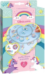 Einhorn – Set zur Herstellung von Armbändern mit Puffy-Anhängern