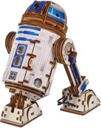 Ugears wooden mechanical puzzle STAR WARS R2‑D2 with LED projector