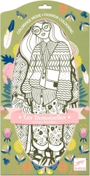 Libri da colorare di moda Bowie & Friends di Djeco