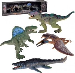 Set van 4 dinosaurusfiguren – grote beweegbare figuren