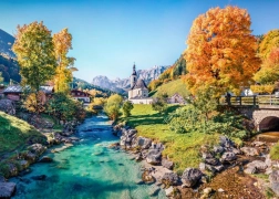 Puzzle Autunno a Ramsau 500 pezzi