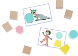 Drvene dopasivne kocke O! Klocki BABY – BOBAŚKI I MIŚ od Trefl