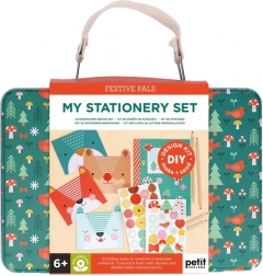 ustvarjalni kovček – dopisni komplet z živalicami Petit Collage