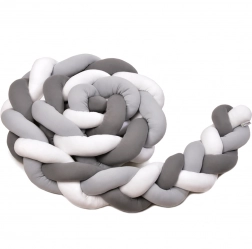 Pleciony ochraniacz T-Tomi 360 cm Biały + Szary + Antracyt