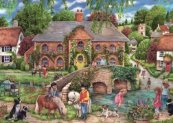 Puzzle Ravensburger Vita di campagna 1000 pezzi