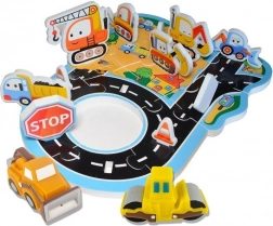 Foam Bath Stickers Construction Zone